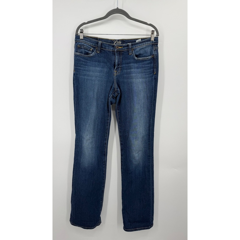 Lucky Brand Ashford Classic Rider Jeans 10/30 Long Dark Wash Straight Leg